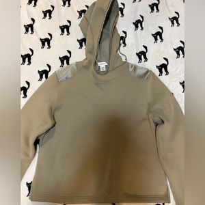 Green Calvin Klein Modern Cotton Thermo Hooded Sweatshirt
